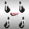 Service Caster 4 Inch 316SS Soft Rubber Swivel 1-1/2 Inch Expanding Stem Caster Brake SCC, 2PK SCC-SS316EX20S414-SRS-2-TLB-2-112 - alternate 3